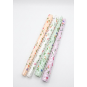 TaperCandle,
Floral Long Taper Candles Pastel Flower Candlesticks Tall Smokeless Unscented Decorative Tapered Candles Gifts for Christmas Wedding Home Dinner Party Decorations