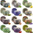 Scented Candles Gift Set,12 Pack Candles for Home Scented, 300 Hour Long-Lasting Soy Wax Aromatherapy Candle Set, Valentine's Day Gifts for Her