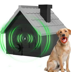 Mimo Style Dog Bark Deterrent Devices, Anti Barking Device for Dogs, Dog Barking Silencer up to 50 FT, Ultrasonic Dog Barking Control Device, Bark Box Indoor Outdoor Use(Black)