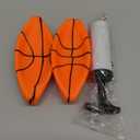 ABAJI Mini Basketballs Orange 2 Pack 5" Set with Pump Needle Durable Material for Mini Hoop 3+ Years Toddlers Kids Teenagers for Pool Indoors Outdoors