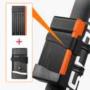 kingsea Folding Bike Lock,Heavy Duty Alloy Steel Anti Theft Security Bicycle Locks, Compact 2.06 Ft Bike Chain Lock with Mounting Bracket and 3 Keys,for Bike/Electric Bikes/Scooters