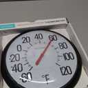 La Crosse 104-134 13.25 Round Indoor/Outdoor Analog Dial Thermometer