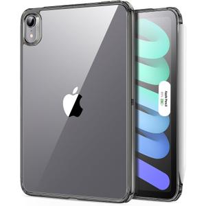 ESR for iPad mini 7 A17 Pro Case, iPad mini 7th/6th Generation Case (2024/2021), Slim and Light, Shock and Drop Protection, Yellowing Resistant, Supports Pencil Pro & Pencil (USB-C), Black Clear