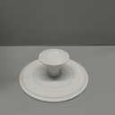 9 Inch White Porcelain Cake Stand, Round Dessert Stand, Display Cupcake Stand for Party, Weddings, Birthday, Baby Shower (8 Inch (1 Tier))