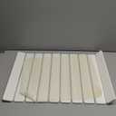 Large Stone Dish Drying Mat for Kitchen Counter, 24"16" Quick Dry Collapsible Diatomaceous Earth Mat  Super Absorbent Foldable Drying Pad for Dishes (White, 23.2" x 15.4")