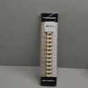 MAYPLUSS Birthday Wrapping Paper Roll - Mini Roll - 17 inch x 120 inch Per roll - White & Gold Foil Design (42.3 sq.ft.ttl)