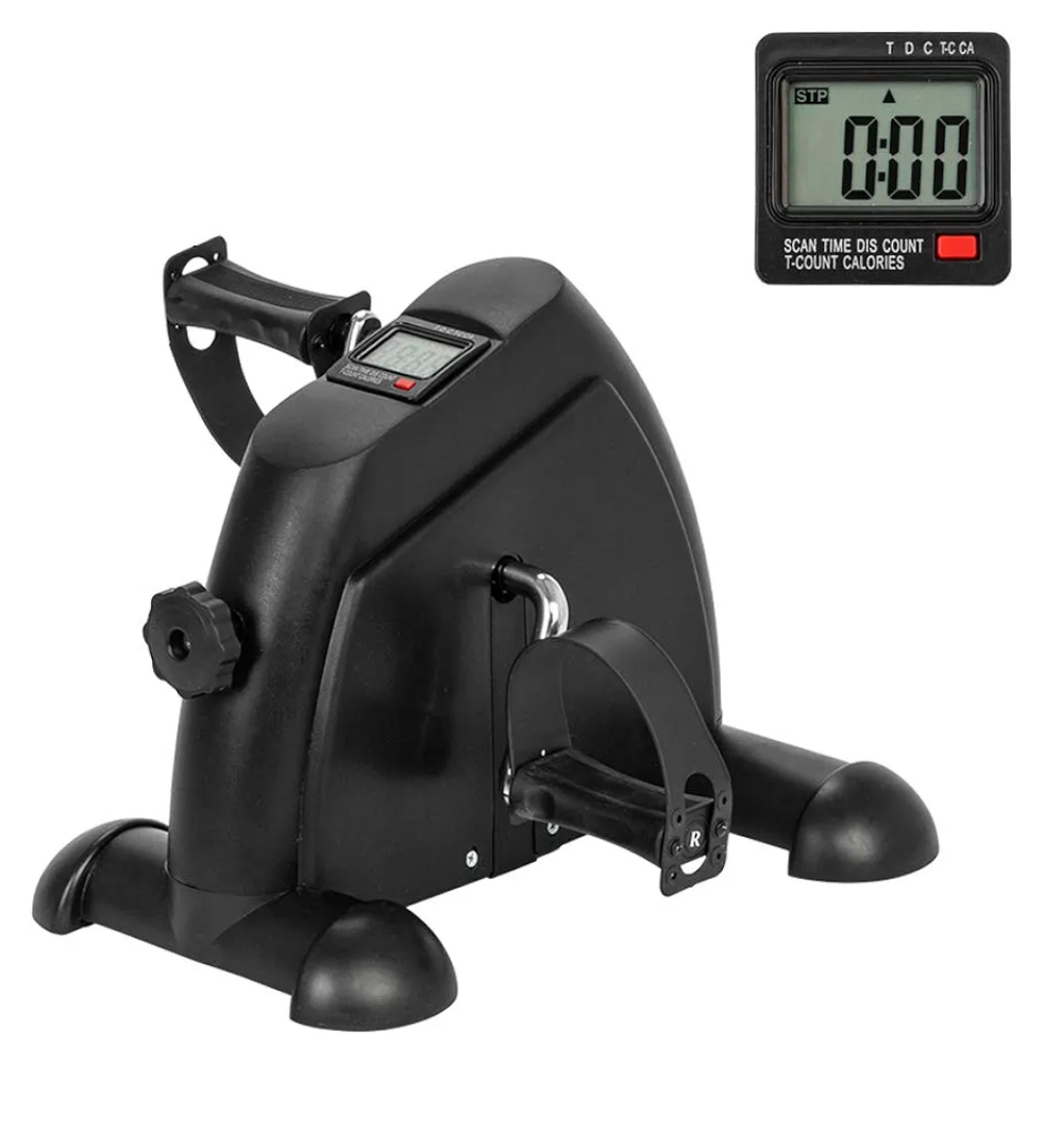 Under Desk Bike Pedal Exerciser, Exercise Bike for Leg/Arm Trainer Pedal Exerciser Foot Peddler Portable Therapy Bicycle Leg Peddler Portable Mini Cycle Bike