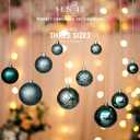 Senjie Green Shatterproof Christmas Ball Ornaments, 32 Pcs, Plastic, Wedding & Christmas, Hanging