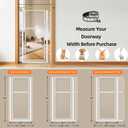 NiceTCU 56” Extra Tall Cat Gate for Doorway, 37.4-41.3" Wide Clear Gate