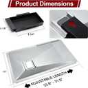 Hiorucet Grill Grease Tray Kits for Nexgrill 720-0888N Replacement Parts, Nexgrill 5 Burner 720-0888, 4 Burner 720-0830H, 720-0830A, 720-0783E, Adjustable Drip Pan, Grill Grates and Heat Plate Shields