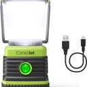 LED Camping Lantern Rechargeable, Consciot Camping Lights, 1000LM, 4 Light Modes, 4400mAh Power Bank, IPX4 Waterproof Tent Lights, Dimmable Flashlight for Emergency, Power Outages, USB Cable Included