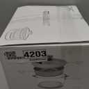 COOK WITH COLOR 3L Glass Mini Low Carb Rice Cooker  Holds 2 Cups Raw/Makes 6 Cups Cooked with Auto Lift Filter Basket, Hotpot & Steamer for Rice, Grains, Digital Panel with Keep Warm, Cream