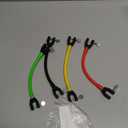 Skylety 4 Pieces Ski Tip Connector Trainer Skiing Training Wedge Aid for Beginners Snow Training, Assorted Colors (Red, Yellow, Green, Black)