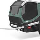 Thule Bexey pet Bike Trailer - Carrier for Small & Large Sized Dogs - Foldable Design - Easy to Connect to Bike - Padded Interior - Converts into Travel Crate - Durable Materials