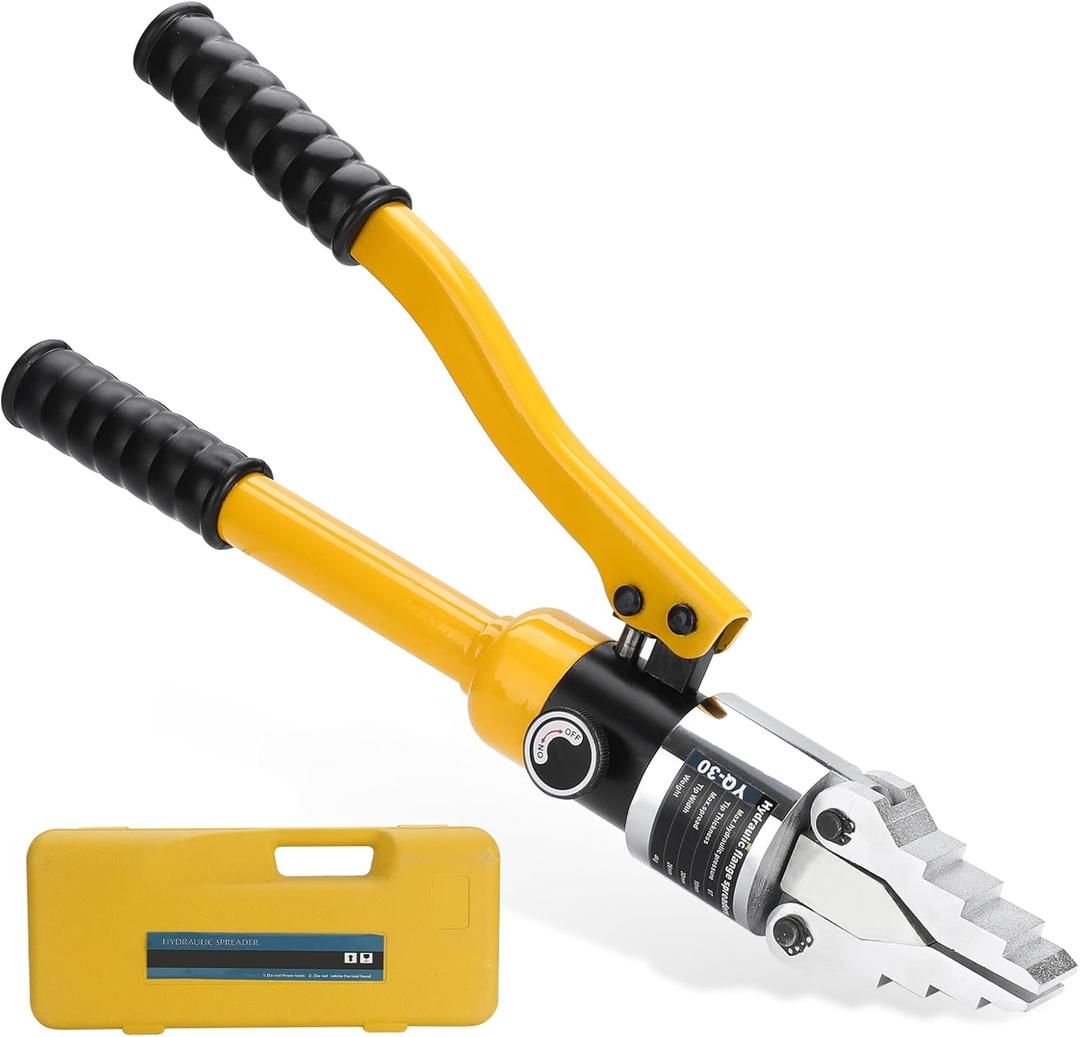 Integral Hydraulic Flange Spreader,8T Portable Manual Flange Splitter Alloy Steel Pliers Max Spread 1-3/16" Fast Oil Return for Pipeline Maintenance YQ-30