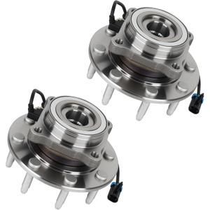 Front Wheel Hub Bearing Assembly Fit for Chevy Silverado Suburban Avalanche Silverado 1500 2500 3500 for GMC Sierra Yukon Hummer H2 99-07 4WD 8Lugs w/ABS Replaces 515058 2pcs