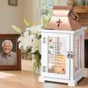 Memorial Lantern Sympathy Gifts for Loss of Loved One Mother Father with Candle, Unique Bereavement Gifts Ideals, Thoughtful Condolences Gift in Memory of Loved One