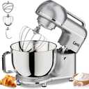 Camic 7.45 QT Tilt-Head Stand Mixer, Electric Mixer for Baking (Silver)