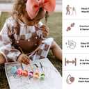 Mess Proof Baby Bibs, Long Sleeve Toddler Feeding Bib and Silicone Catcher, Chair Attaching, Waterproof, 6-36 Months