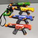 Rechargeable Laser Tag Guns Set of 4 with LED Digital Multi-Functional Vests Birthday Gifts Toys for Kids Boys Girls 8 9 10 11 12+ Years Old Christmas (Ablue/Red/Green/Yellow)