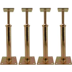 4 PCS House Floor Jacks Post Pole for Leveling, 11" - 16" Height Range, 4 ton Min and Max Height Capacity, Galvanized, 4 Pack