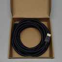 Amazon Basics Nylon-Braided HDMI 2.0 Cable, 15ft, 4K@60Hz, 18Gbps, 2160p, 48 bit, Compatible with TV/PS5/Xbox/Roku/Blu-ray, Ethernet, Black & Blue