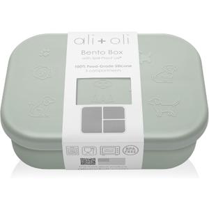 Ali+Oli Silicone Bento Box (Puppy) Lunch Box for Kids, Toddlers, Preschoolers & Adults | BPA-Free and Spill-Proof | Ideal for School, and On-the-Go Meals| Perfect for Lunch, Snacks, and Meals