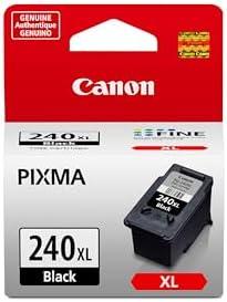 Canon PG-240 XL Genuine Black Ink Cartridge, Compatible with MG2120/3120/4120, MX512/432/472/372/392/522/532/452, MG2220/3220/4220/3520/3620, TS5120