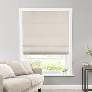 SHECUTE Roman Shades for Windows Cordless, Fabric Roman Window Shades for Bedroom, Living Room and Home, Room Darkening Light Filtering Roman Blinds for Windows and French Doors (Linen, 29W x 64L) (29"W x 64"H, Linen(room Darkening))