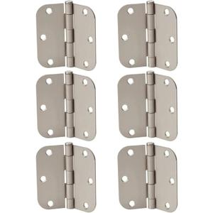 Zion 3“x3” Heavy Duty Matte Round Door Hinges - 6PCS