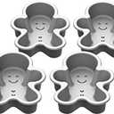 Cuisinart CMBM-4GBM 4-pc Mini Gingerbread Man Set (Steel Alloy)