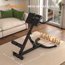 Roman Chair,Foldable Back Extension Machine,Adjustable Ab Back Extension Machine,Core Strength Trainer,Back Exercise Machine for Glute,Ab Workouts,Full All-in-One Body Workout&Home Gym Fitness, X-Large