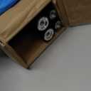 1-1/8 inch Double Curtain Rod - Premium Nonadjustable 72in/6ft Drapery Rods - Heavy Duty Dual Curtain Rods for Windows with Solid Aluminum Finials and Adjustable Concealed Mounting Bracket - Black