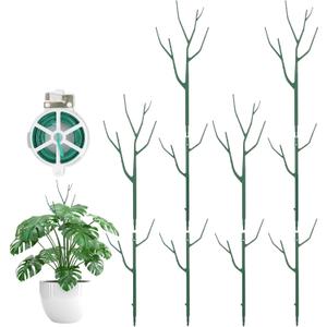 10 Pack Stackable Plant Support Stakes, Climbing Plant Support Structures for Monstera, Pothos, Philodendron Garden Plant Stakes for Indoor Outdoor Plants