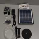 Biling Solar Water Pump for Bird Bath, 6.5W Solar Panel Kit Outdoor Solar Fountain with DIY 5ft Tubing for Small Ponds Garden and Pool