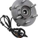 TRQ Front Driver or Passenger Side Wheel Bearing and Hub Assembly Compatible with 2021-2024 Ford F-150 4WD