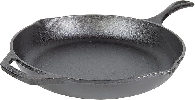 Lodge Seasoned Cast Iron Skillet - PFAS-Free, Non-Toxic Cookware - Use with an Oven, Stove, Grill, or Campfire - Naturally Non-Stick & Oven Safe - 10.25 Inches