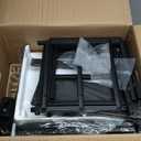 Seventable Nightstand with Charging Station and LED Light, Set of 2 Side Table with 3 Fabric Drawers, Bedside End Table with USB Ports and Outlets, Night Stand for Bedroom, Black