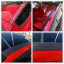 JUIVEEL 4Pcs Carbon Fiber Pattern Car Roof Edge Cover Decals Windshield Protect Cover Trim Compatible with Kia Stinger 2017-2023 Accessories