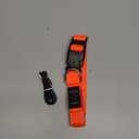Illumifun LED Dog Collar, Adjustable Light Up Dog Collars, USB Rechargeable Water-Resistant Glowing Safety Collar Light (Orange, Small)