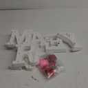 Roowest Marry Me Letters Light Proposal Decorations Set Includes 7 LED 6.3" x 5.5" Romantic Marry Me Sign and 1000 Rose Petals for Proposal Engagement Wedding Decor(White Light, Multicolor)