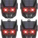 2025 Solar Nocturnal Animal Repeller Racoon Repellent Outdoor Fox Skunk Coyote Deterrent Deer Repellent Predator Light for Chicken Coop Predator Protection Predator Eyes Animal Deterrent(4Pack)