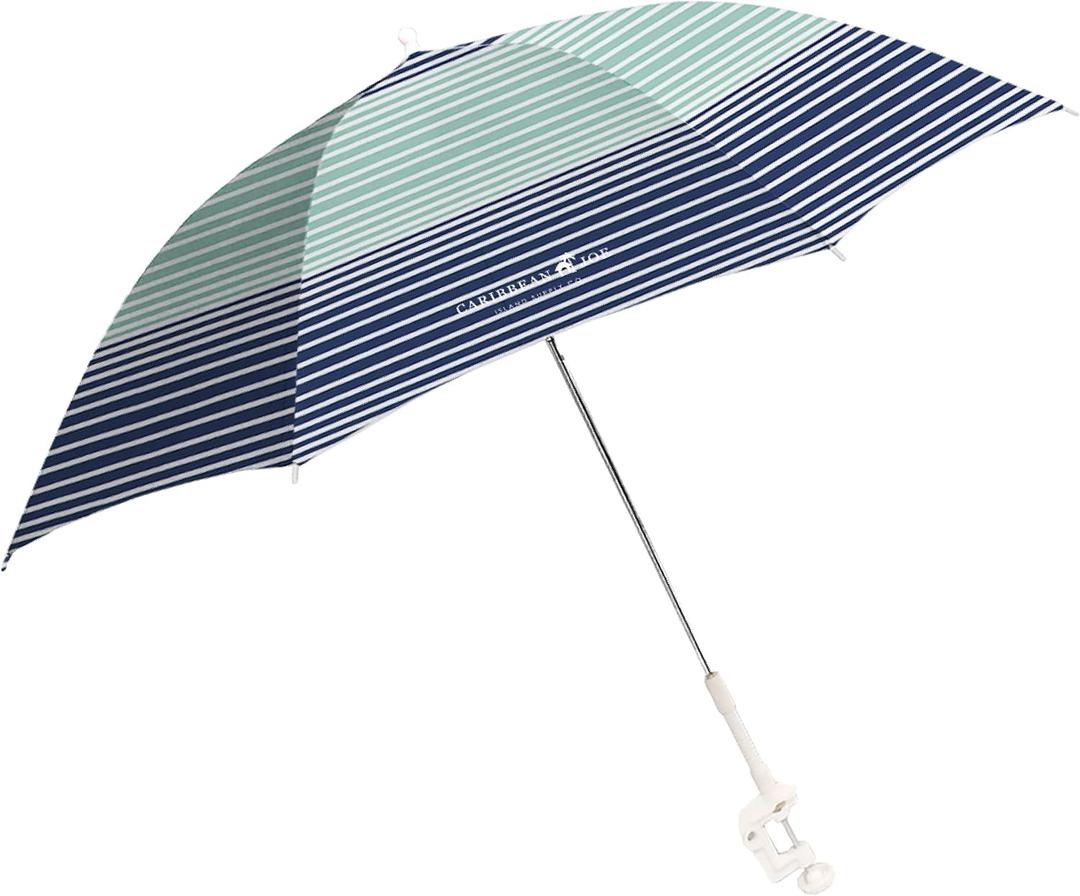 CARIBBEAN JOE Umbrella for Beach Chair, Adjustable and Universal, UV Protection