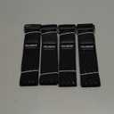 Trilancer Elastic Cinch Straps with Anti-Slip Strips, 32 "x 2" (4 Pack) Multipurpose Hook and Loop Bundling Straps for Hose, Cords, Bike, Luggage, Camping, Yoga Mats