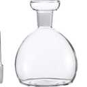 HAIZEEN 5 oz / 150 ml No Funnel Needed Olive Oil & Vinegar Dispenser Glass Cruet Decanter for Kitchen,Lab glassware seal handicraft Keeps Fresh Longer