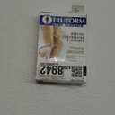 Truform 20-30 Mmhg Compression Stockings for Men & Women, Thigh High Length, Dot Top, Closed Toe, Beige, Medium (Medium (1 Pair))