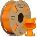 AICOPYTO PETG Filament 1KG Orange, High Speed 30-600mm/s 3D Printer Filament Rapid PETG 1.75mm Dimensional Accuracy +/- 0.02mm, 1kg Cardboard Spool(2.2lbs) Fits for Most FFF 3D Printers