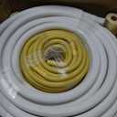 50ft Length Mini Split Line Set,1/4" 3/8" OD Copper Pipes Tubing and 3/8 White PE Thickened Insulated Coil with Flared Nuts for Mini Split Air Conditioner HVAC or Heat Pump System. (50Ft(1/4+3/8))