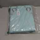 NICETOWN Aqua Blue Floral Blackout Curtain Panels 84 inches 2 Pieces, 52 inches Wide Light Reducing Thermal Insulated Solid Grommet Printed Window Treatments/Drapes for Living Room/Nursery