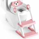 Potty Training Seat, Upgrade Toddler Toilet Seat for Kids Boys Girls, 2 in 1 Potty Training Toilet, Splash Guard Anti-Slip Pad Step Stool
